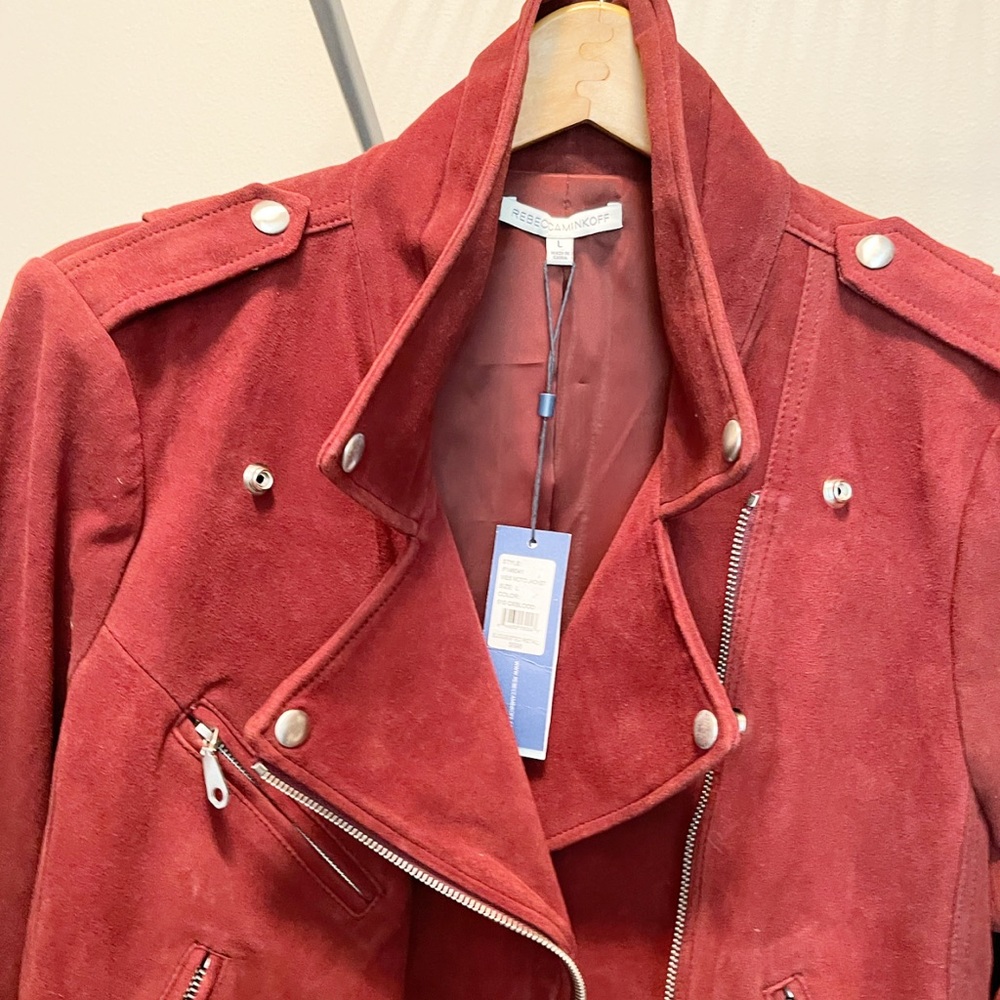 Rebecca Minkoff Suede Moto Jacket - Picture 16 of 16